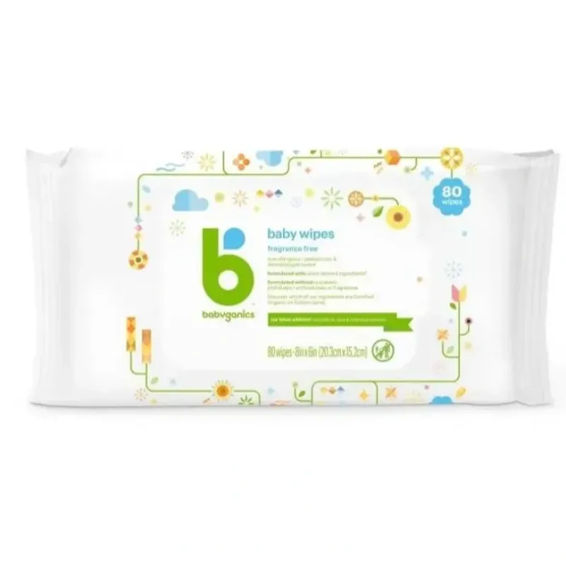 Shop All|Babyganics - Fragrance-Free Baby Wipes 80Ct - cutbabycare.com | baby boutique & care hub