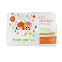 Shop All|Babyganics Diaper Size 1, 34ct - cutbabycare.com | baby boutique & care hub