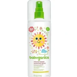 Shop All|Babyganics Sunscreen Spray SPF 50+,8oz - cutbabycare.com | baby boutique & care hub