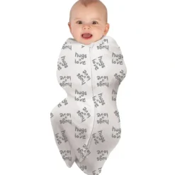Health Safety|babystudio swaddlepouch cotton small (0-3m) - hugs equal love - cutbabycare.com | baby boutique & care hub
