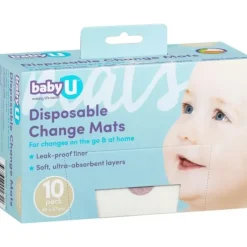 Shop All|BabyU Disposable Change Mats 10 Pack - cutbabycare.com | baby boutique & care hub