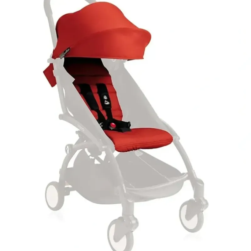 Stroller|Babyzen Yoyo Baby/Infant Stroller Fabric Travel Pad & Canopy Colour Pack Red 6y+ - cutbabycare.com | baby boutique & care hub