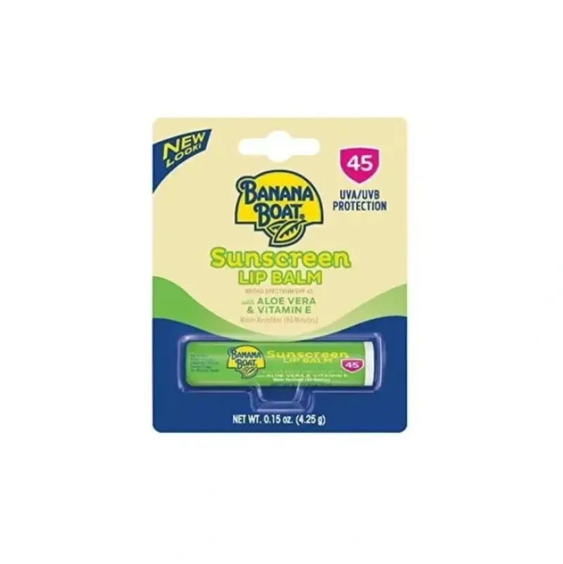 Shop All|Banana Boat Aloe Vera With Vitamin E Lip Balm Spf 45 - .15Oz - cutbabycare.com | baby boutique & care hub