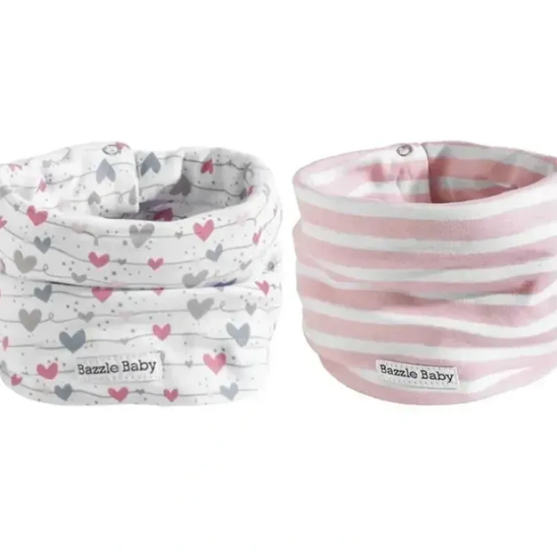 Shop All|Bazzle Baby - Bandobib 2 PK, Wavy Hearts - cutbabycare.com | baby boutique & care hub