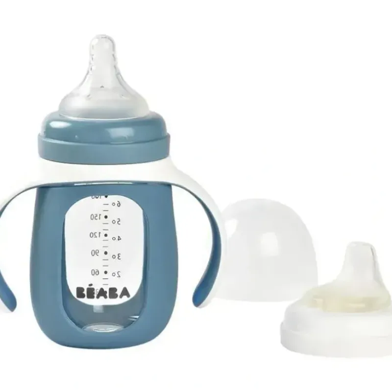 Shop All|Beaba - 2-In-1 Glass Training Cup, Rain - cutbabycare.com | baby boutique & care hub