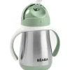 Shop All|Beaba - Stainless Steel Straw Sippy Cup, Sage - cutbabycare.com | baby boutique & care hub