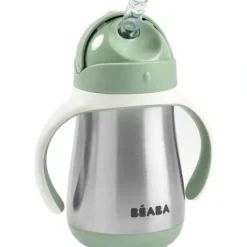 Shop All|Beaba - Stainless Steel Straw Sippy Cup, Sage - cutbabycare.com | baby boutique & care hub