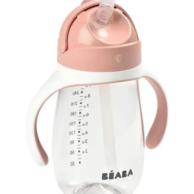 Shop All|Beaba - Straw Sippy Cup, Rose - cutbabycare.com | baby boutique & care hub