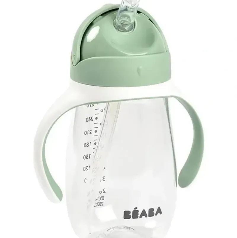 Shop All|Beaba - Straw Sippy Cup, Sage - cutbabycare.com | baby boutique & care hub