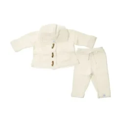 Shop All|Beba Bean Knit Hoodie And Pant Set, Ivory - cutbabycare.com | baby boutique & care hub