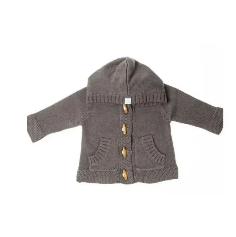 Shop All|Beba Bean Knit Hoodie Grey - cutbabycare.com | baby boutique & care hub