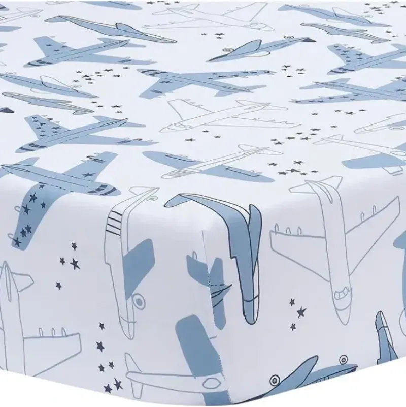 Shop All|Bedtime Originals - Little Aviator Crib Sheet - cutbabycare.com | baby boutique & care hub