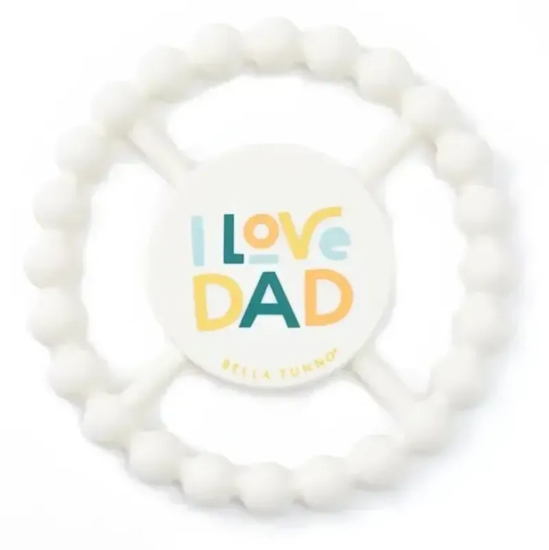 Shop All|Bella Tunno - Happy Teether, Soft & Easy Grip Baby Teether Toy, Non-Toxic and BPA Free, I Love Dad - cutbabycare.com | baby boutique & care hub
