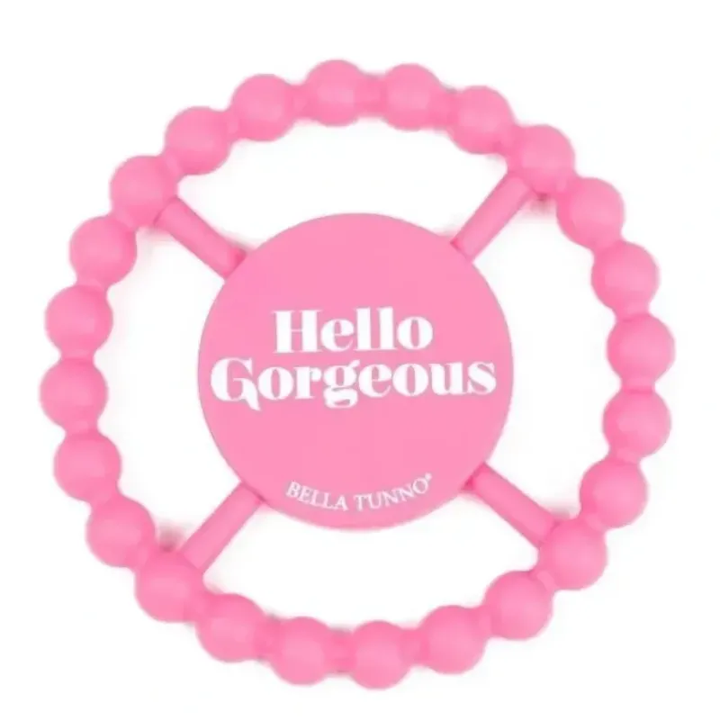 Shop All|Bella Tunno - Hello Gorgeous Teether, Pink - cutbabycare.com | baby boutique & care hub