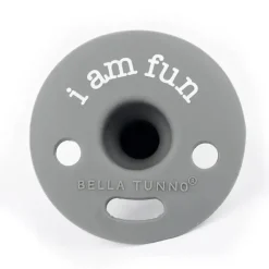 Shop All|Bella Tunno - I Am Fun Pacifier, Grey - cutbabycare.com | baby boutique & care hub
