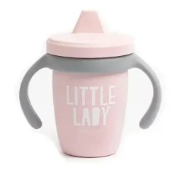 Shop All|Bella Tunno - Little Lady Happy Sippy Cup, Light Pink - cutbabycare.com | baby boutique & care hub