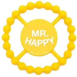 Shop All|Bella Tunno - Mr Happy Teether, Yellow - cutbabycare.com | baby boutique & care hub