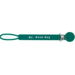 Shop All|Bella Tunno - Mr Nice Guy Pacifier Clip, Green - cutbabycare.com | baby boutique & care hub