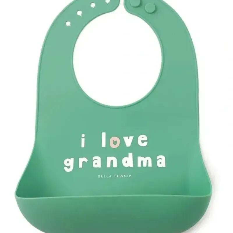 Shop All|Bella Tunno - Wonder Bib, Silicone Baby Bib, Non-toxic BPA Free, I Love Grandma - cutbabycare.com | baby boutique & care hub