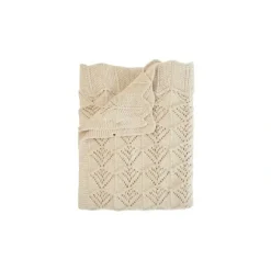 Stroller|Bibs - Knitted Blanket Wavy, Ivory - cutbabycare.com | baby boutique & care hub