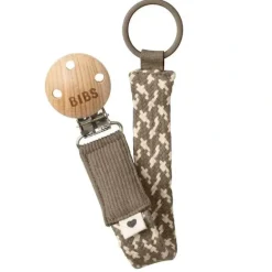 Shop All|Bibs - Pacifier Clip, Dark Oak/Vanilla - cutbabycare.com | baby boutique & care hub