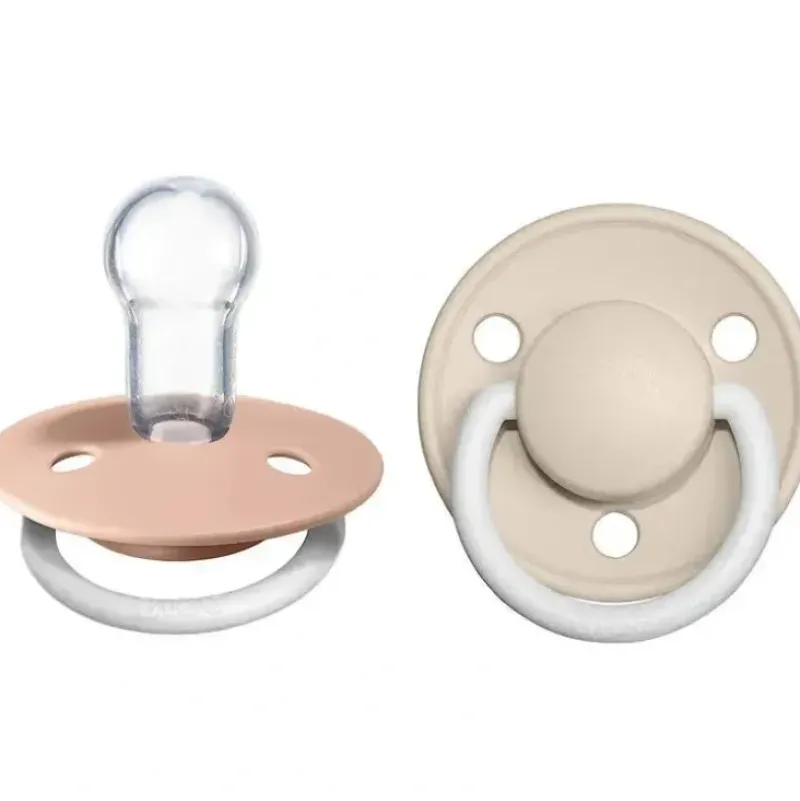 Shop All|BIBS - 2Pk De Lux Blush Night/Vanilla Night Premium Pacifier, One Size - cutbabycare.com | baby boutique & care hub