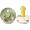 Shop All|BIBS - 2Pk Sage/Ivory Natural Rubber Baby Pacifier, 6/18M - cutbabycare.com | baby boutique & care hub