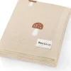 Car Seats|Bleu La La - 100% Luxury Cotton Swaddle Receiving Baby Blanket, Mushroom Camel - cutbabycare.com | baby boutique & care hub
