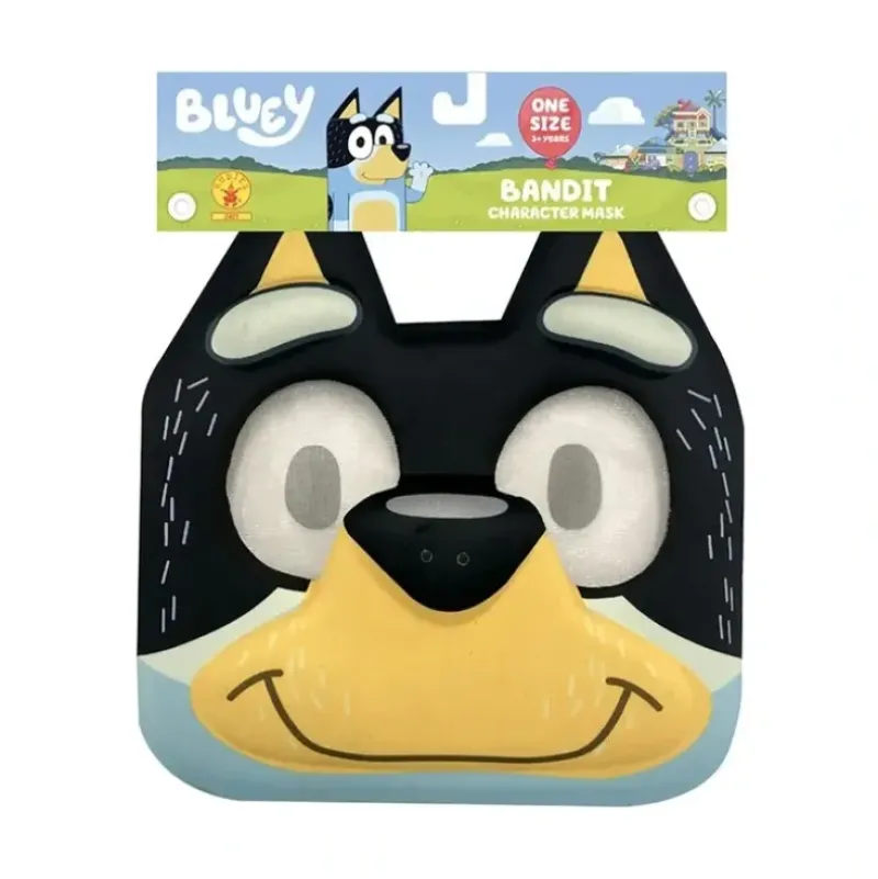 Shop All|Bluey Bandit Eva Face Mask Halloween Animal Dress Up Adult/Kids Unisex Costume - cutbabycare.com | baby boutique & care hub