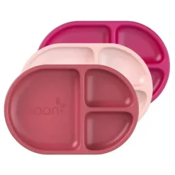 Shop All|Boon - CHOW Silicone Unbreakable Divided Plates Set For Toddlers – Pink Multicolor - cutbabycare.com | baby boutique & care hub