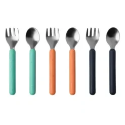 Shop All|Boon - CHOW Toddler Stainless Steel Utensil Spoon And Fork Set, Mint - cutbabycare.com | baby boutique & care hub
