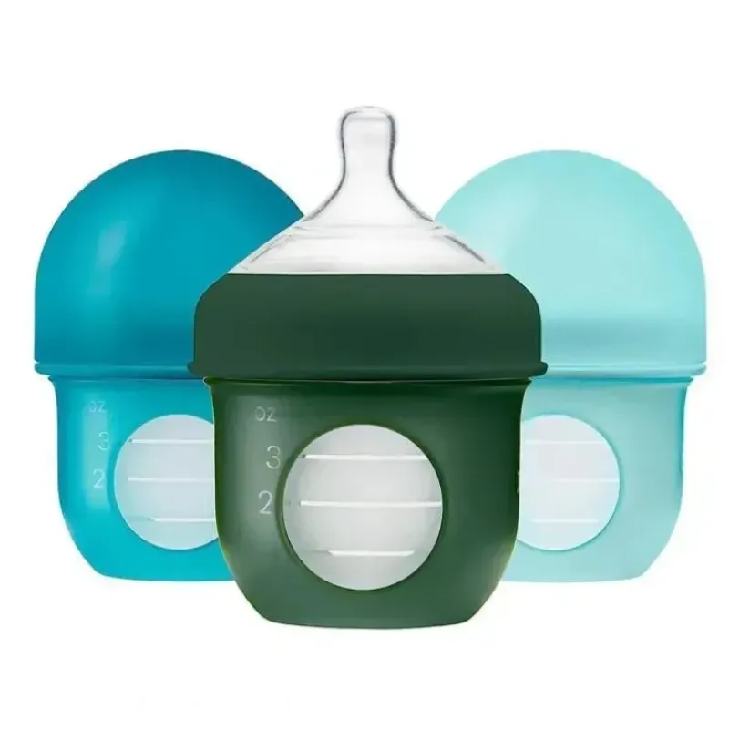 Shop All|Boon - Nursh 4Oz Bottle 3Pk, Blue Multi -Stage 1 - cutbabycare.com | baby boutique & care hub