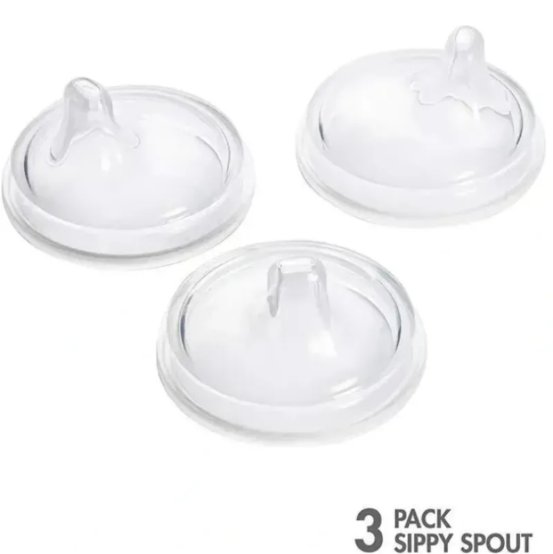 Shop All|Boon 3-Piece Nursh Transitional Sippy Lid, Clear - cutbabycare.com | baby boutique & care hub