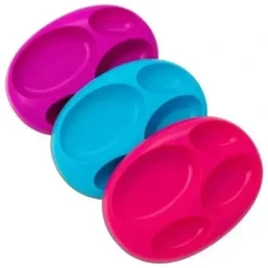 Shop All|Boon Platter Divided Plate 3Pk - Blue / Kiwi / Tangerine - cutbabycare.com | baby boutique & care hub