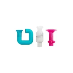 Bath Potty|Boon Tubes Builder Bath Toys Set, Blue/White/Pink - cutbabycare.com | baby boutique & care hub