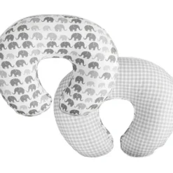 Nursing Feeding|Boppy - Nursing Pillow Quick-Dry Gray Elephant Cover - cutbabycare.com | baby boutique & care hub