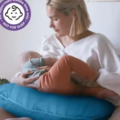 Nursing Feeding|Boppy - Nursing Pillow Support with Removable Cover, Machine Washable, Cerulean Blue - cutbabycare.com | baby boutique & care hub