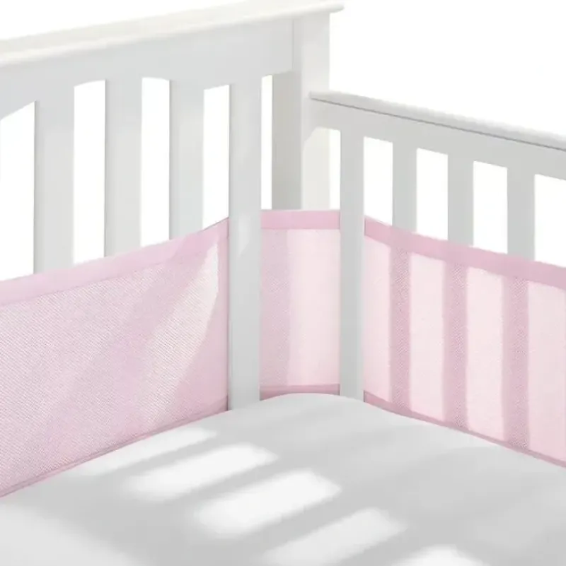 Shop All|BreathableBaby - Classic Breathable Mesh Crib Liner, Light Pink - cutbabycare.com | baby boutique & care hub