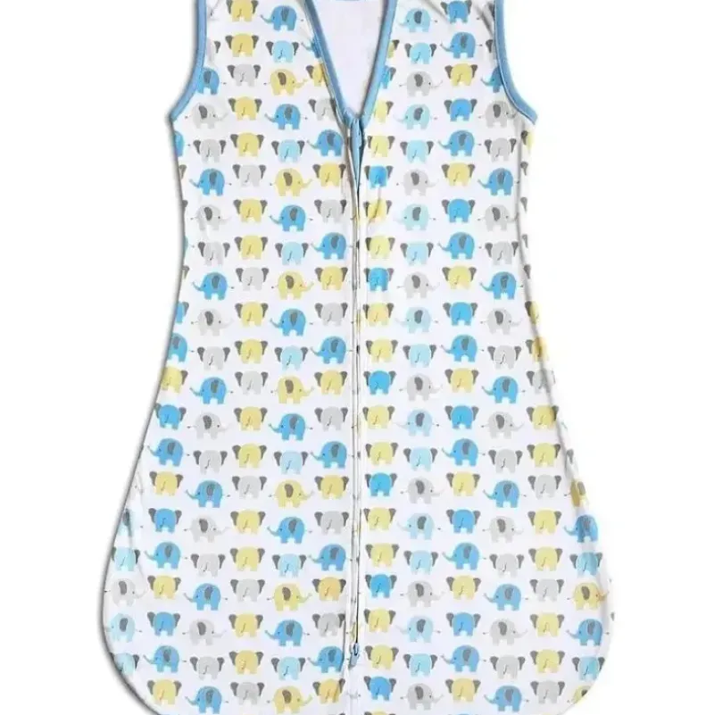 Shop All|BreathableBaby - Sack Wearable Blanket, Blue Mist with Elephant Applique, Small - cutbabycare.com | baby boutique & care hub