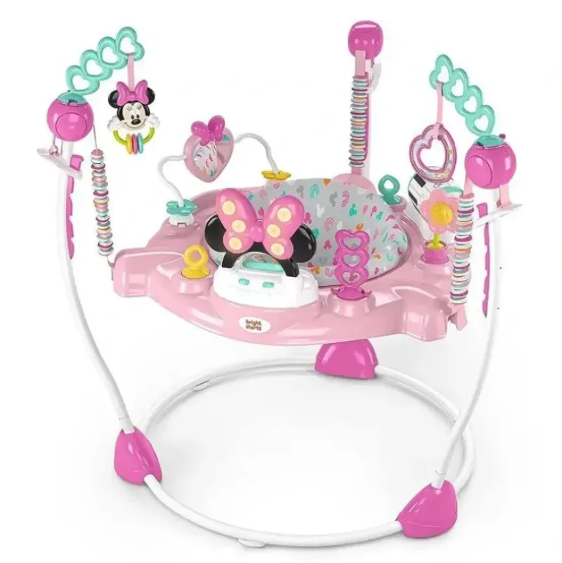 Shop All|Bright Starts Disney Minnie Mouse Forever Besties Activity Jumper - cutbabycare.com | baby boutique & care hub