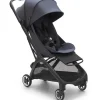 Stroller|Bugaboo - Butterfly Complete Compact Stroller, Black/Stormy Blue - cutbabycare.com | baby boutique & care hub