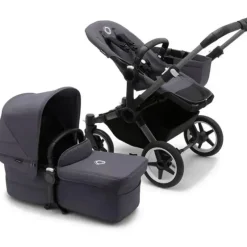 Stroller|Bugaboo - Donkey 5 Mono Complete Stroller, Graphite /Stormy Blue - cutbabycare.com | baby boutique & care hub