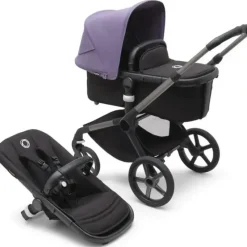 Stroller|Bugaboo - Fox 5 Complete Stroller, Black/Midnight Black/Astro Purple - cutbabycare.com | baby boutique & care hub