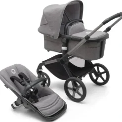 Stroller|Bugaboo - Fox 5 Complete Stroller, Graphite/Grey Melange - cutbabycare.com | baby boutique & care hub