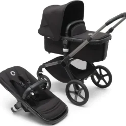 Stroller|Bugaboo - Fox 5 Complete Stroller, Black/Midnight Black - cutbabycare.com | baby boutique & care hub