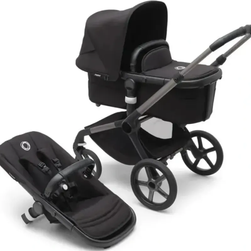 Stroller|Bugaboo - Fox 5 Complete Stroller, Black/Midnight Black - cutbabycare.com | baby boutique & care hub