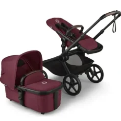 Car Seats|Bugaboo - Kangaroo Complete Stroller, Black/Dark Cherry - cutbabycare.com | baby boutique & care hub