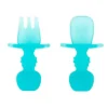 Shop All|Bumkins - Baby Utensils Set, Chewtensils Silicone, Blue Jelly - cutbabycare.com | baby boutique & care hub