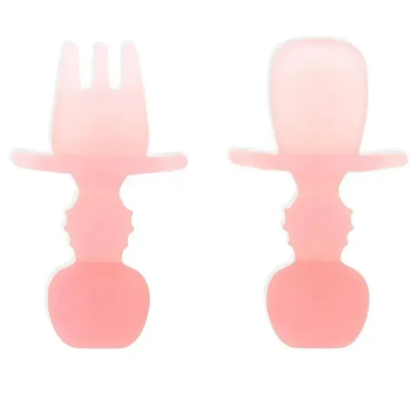 Shop All|Bumkins - Baby Utensils Set, Chewtensils Silicone, Pink Jelly - cutbabycare.com | baby boutique & care hub