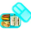 Health Safety|Bumkins - Bumkins Snack/Lunch Bento Box, 3 Compartment Container, Blue Jelly - cutbabycare.com | baby boutique & care hub